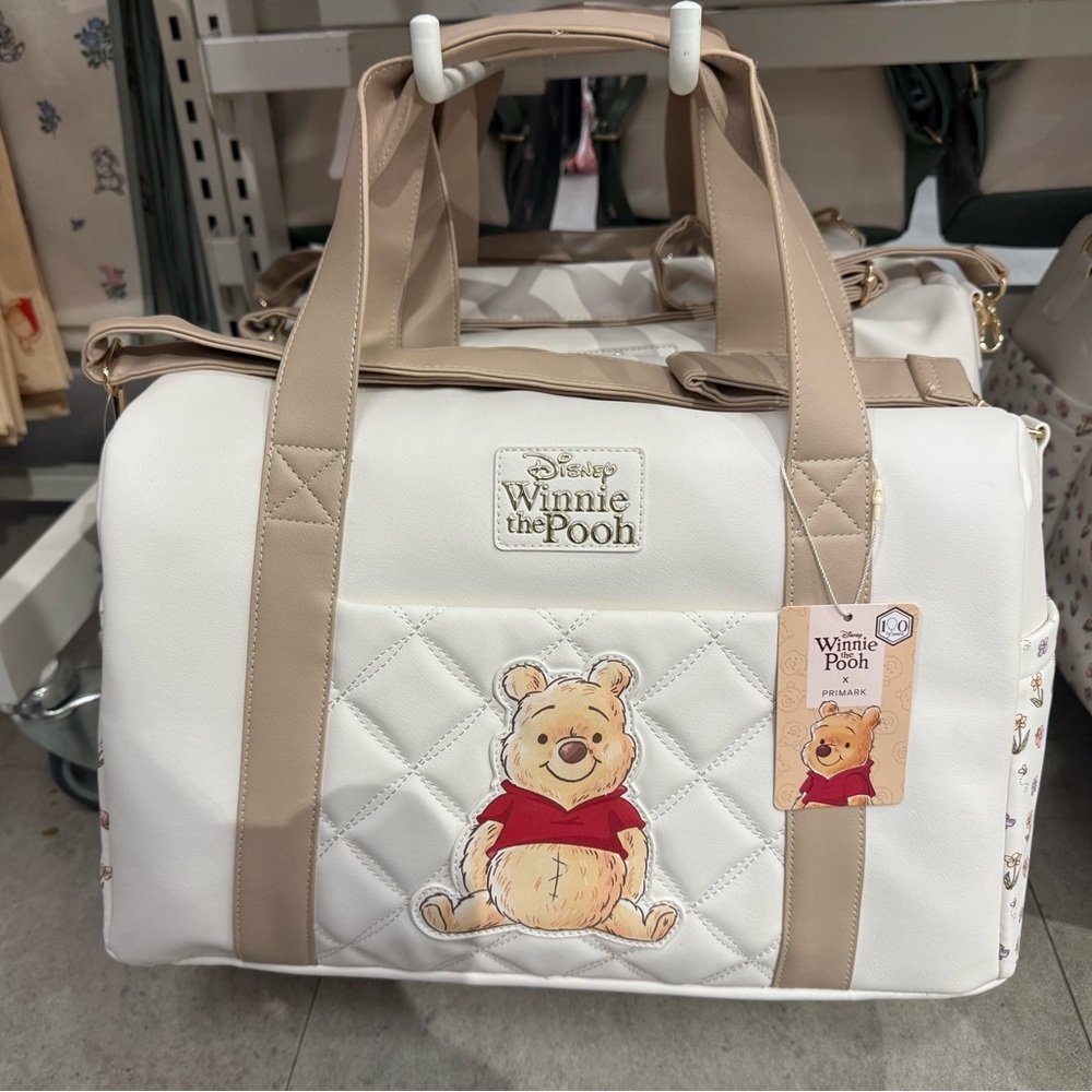 Limited Edition Primark Winnie the Pooh Cream and Tan Quilted Tote Bag